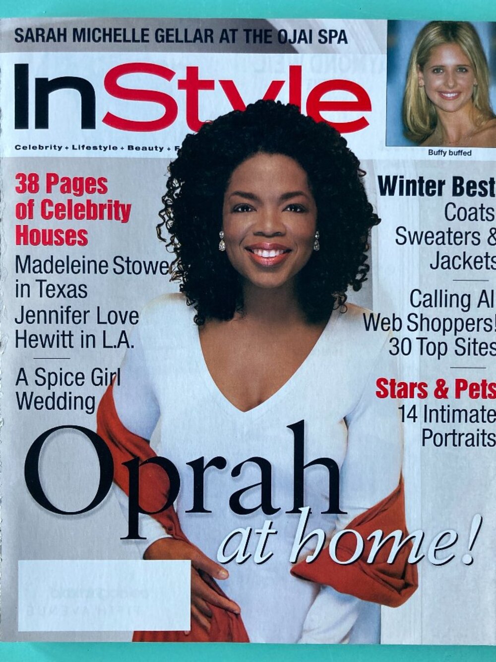 InStyle Magazine November 1998 Oprah Winfrey Christina Applegate Wrapper removed